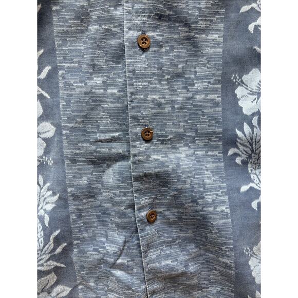 Quiksilver Edition Blue Pineapple Tropical Floral Silk Cotton Hawaiian Shirt XL - Picture 6 of 11